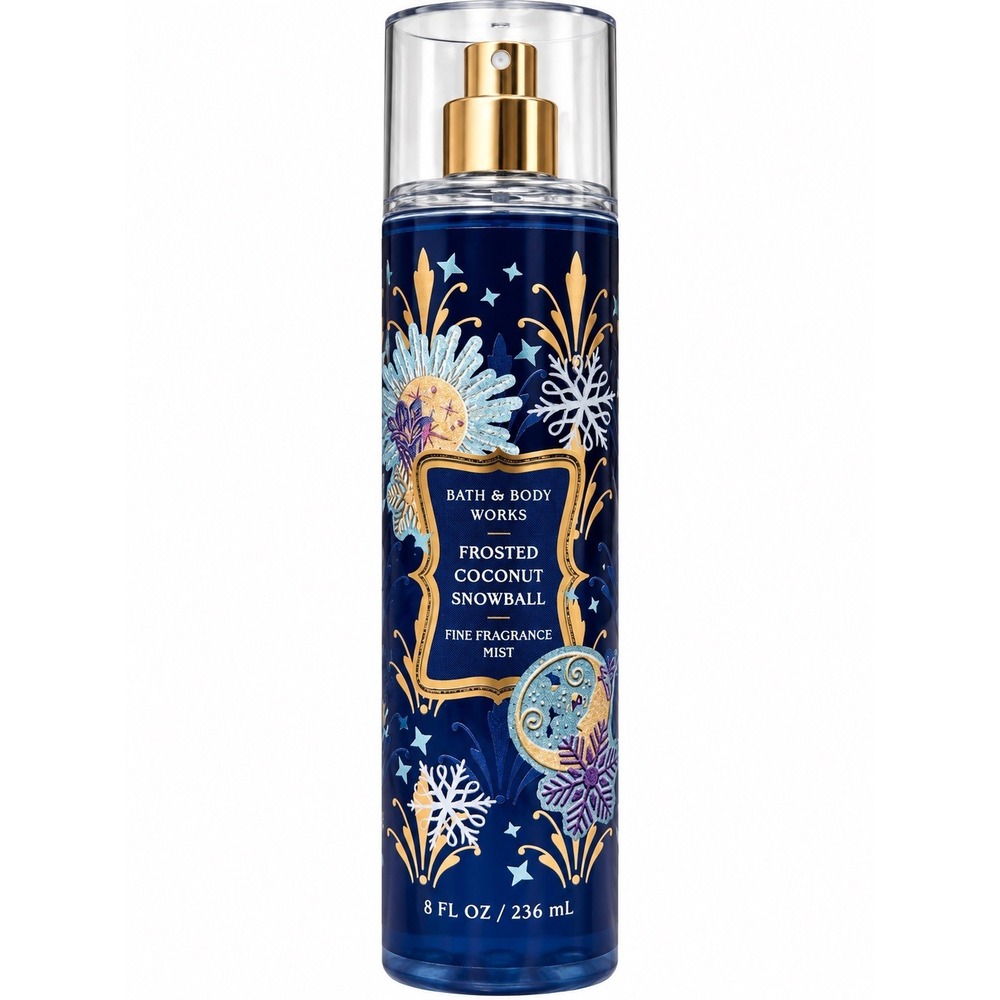 Bath And Body Works Frosted Coconut Snowball Fine Fragrance Mist 8 Oz Holiday
